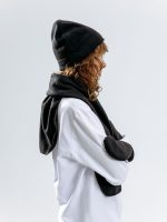 Варежки Fleecy, черные — изображение 7