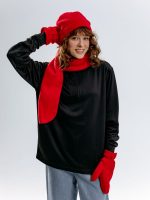 Варежки Fleecy, красные — изображение 7