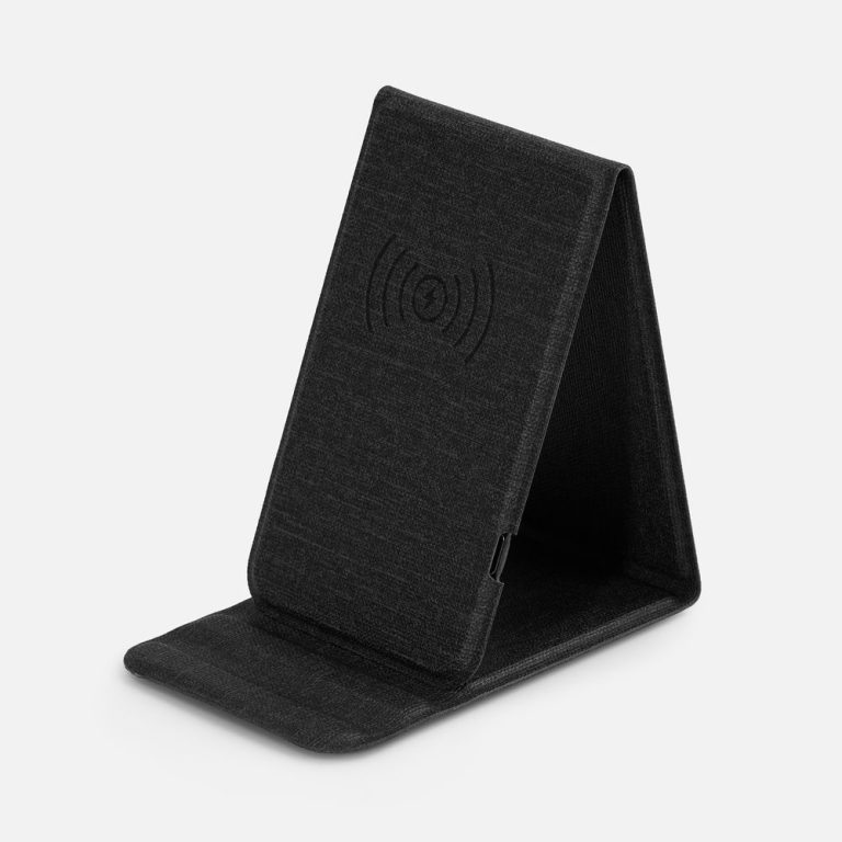 Подставка для смартфона с беспроводной зарядкой Kickstand, серая — изображение 2