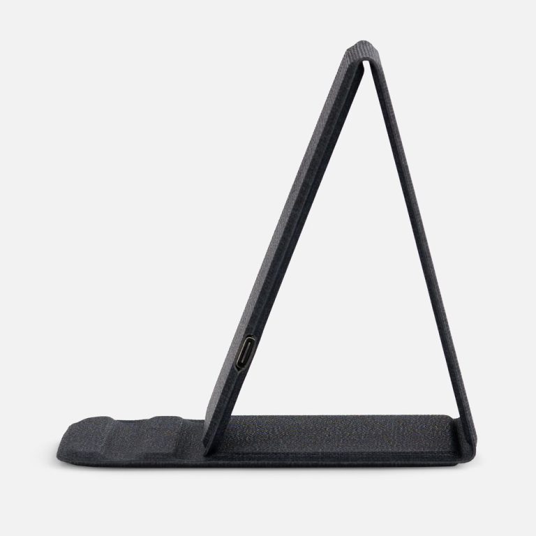 Подставка для смартфона с беспроводной зарядкой Kickstand, серая — изображение 4