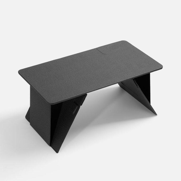 Складной стол для ноутбука с беспроводной зарядкой Kickstand Table, серый — изображение 2
