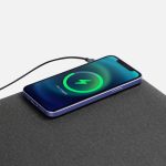 Складной стол для ноутбука с беспроводной зарядкой Kickstand Table, серый — изображение 7