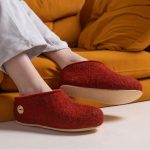 Домашние валенки Cant, красно-коричневые (терракот) — изображение 6
