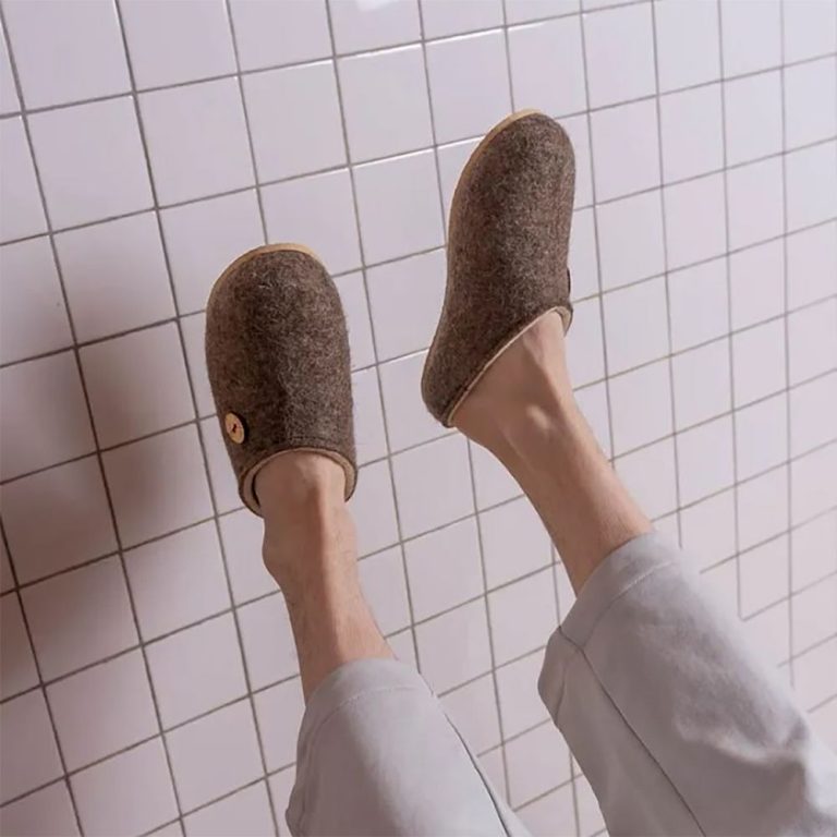 Домашние валенки Step, серо-коричневые (натуральные) — изображение 7