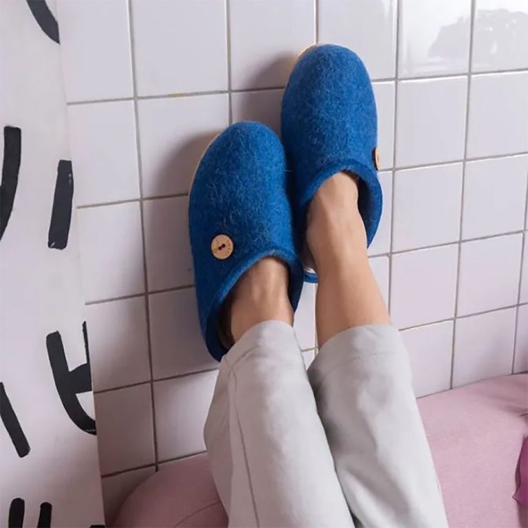 Домашние валенки Step, синие (василек) — изображение 7
