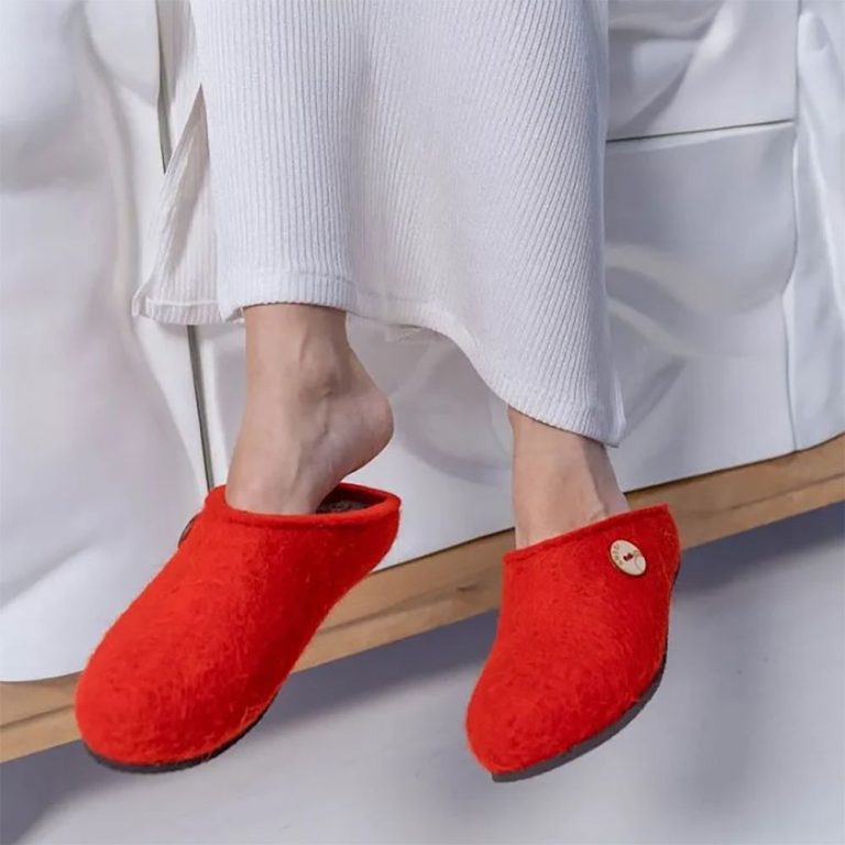 Домашние валенки Step, красные — изображение 7
