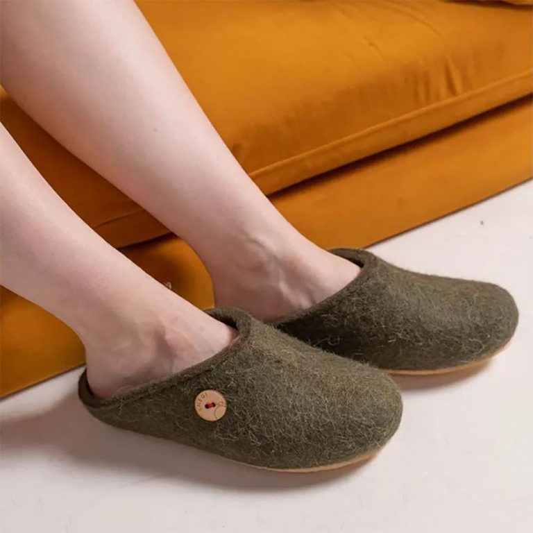 Домашние валенки Step, зеленые (олива) — изображение 6