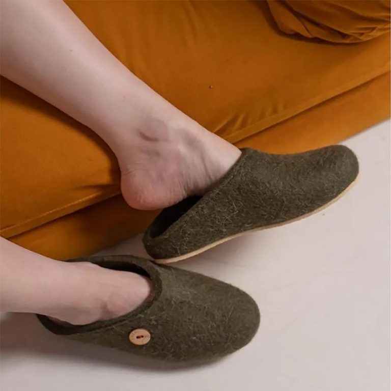 Домашние валенки Step, зеленые (олива) — изображение 7