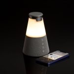 Bluetooth-колонка с беспроводной зарядкой и подсветкой Cone Sonance, серая — изображение 7