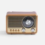 Bluetooth-колонка с радио Listenberg, коричневая — изображение 4