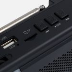 Bluetooth-колонка с радио Comradio, черная — изображение 7