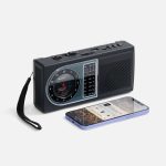 Bluetooth-колонка с радио Comradio, черная — изображение 3