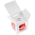 Елочный шар Finery Gloss, 10 см, глянцевый красный — изображение 4