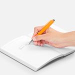 Ручка шариковая Klippa, оранжевая — изображение 4