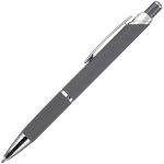 Ручка шариковая Chromos Soft Touch, серая — изображение 2