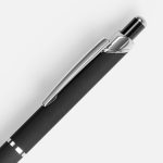 Ручка шариковая Chromos Soft Touch, черная — изображение 3