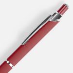 Ручка шариковая Chromos Soft Touch, красная — изображение 3