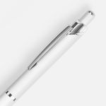 Ручка шариковая Chromos Soft Touch, белая — изображение 3