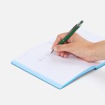 Ручка шариковая Chromos Soft Touch, зеленая — изображение 4