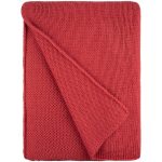 Плед Knitly, красный (коралл) — изображение 3