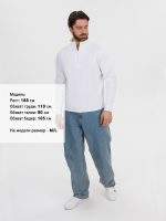Свитшот на молнии Morfiss, белый — изображение 7