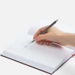 Ручка шариковая Slim Beam, черная — изображение 3