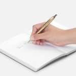 Ручка шариковая Bright Spark, золотистая — изображение 4