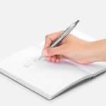 Ручка шариковая Bright Spark, серебристая — изображение 4