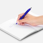 Ручка шариковая Bright Spark, синий металлик — изображение 4