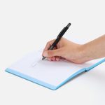 Ручка шариковая Digit Soft Touch со стилусом, черная — изображение 4