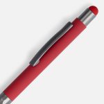 Ручка шариковая Digit Soft Touch со стилусом, красная — изображение 3