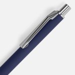 Ручка шариковая Lobby Soft Touch Chrome, синяя — изображение 3