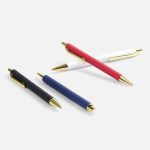 Ручка шариковая Lobby Soft Touch Gold, белая — изображение 5