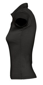 Рубашка поло женская без пуговиц Pretty 220, черная — изображение 3