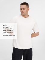 Футболка оверсайз унисекс Avenu, молочно-белая — изображение 6