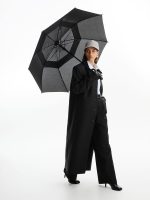 Зонт-трость Dome Double, черный — изображение 7