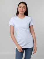 Футболка женская T-bolka Stretch Lady, белая (холодный оттенок) — изображение 5
