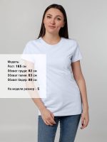 Футболка женская T-bolka Stretch Lady, белая (холодный оттенок) — изображение 4