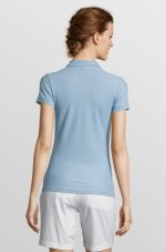 Рубашка поло женская People 210, голубая — изображение 5