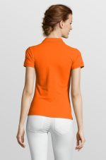 Рубашка поло женская People 210, оранжевая — изображение 5