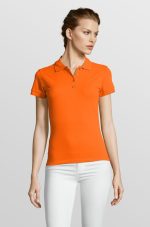 Рубашка поло женская People 210, оранжевая — изображение 4