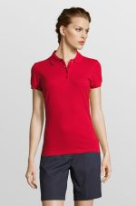 Рубашка поло женская People 210, красная — изображение 4