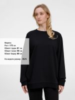 Свитшот унисекс Avenu, черный — изображение 6