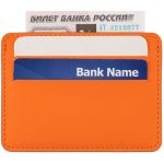 Чехол для карточек Shall Simple, оранжевый — изображение 5