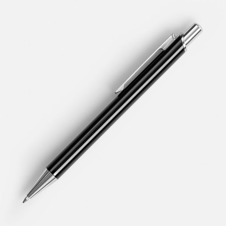 Ручка шариковая Arvent Glossy, черная — изображение 3