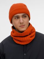 Шапка ComFleece, темно-оранжевая (кирпичная) — изображение 7