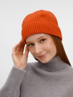Шапка ComFleece, темно-оранжевая (кирпичная) — изображение 5