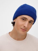 Шапка ComFleece, темно-синяя (кобальт) — изображение 4