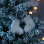 Подвеска на елку «Вьюжка», носочки, белая — изображение 4