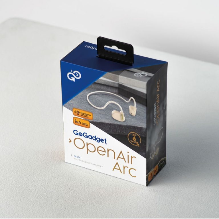 Беспроводные наушники OpenAir Arc, бежевые — изображение 5